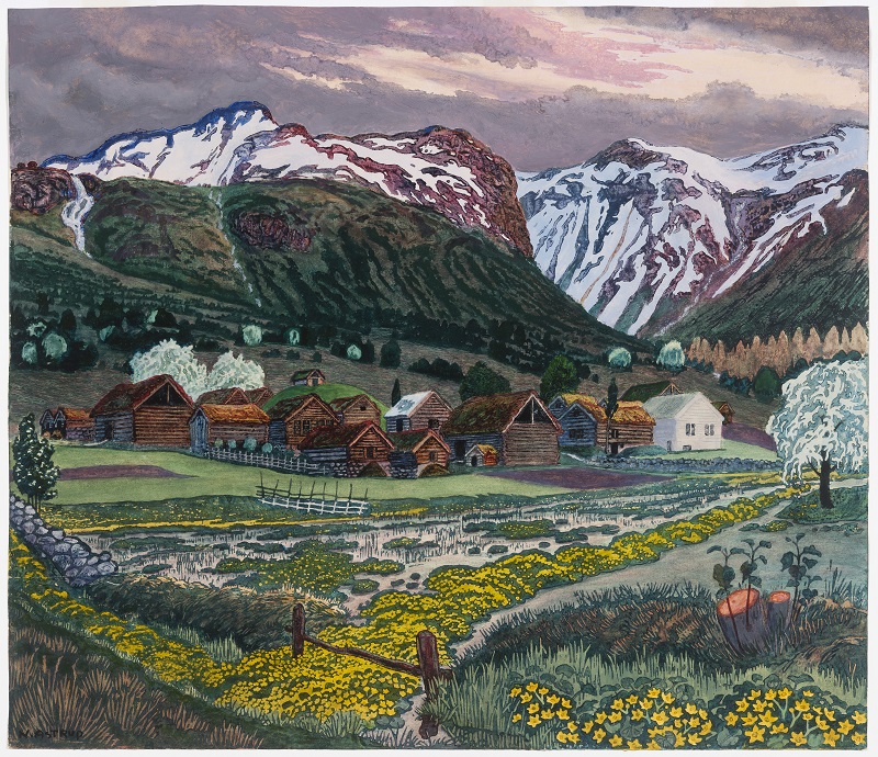 Nikolai Astrup Painting Norway Dulwich Picture Gallery The Arts Desk   Key 59 Marigold Nightsmall 